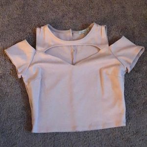 Pink Charlotte Russe crop top